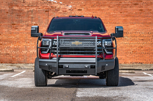 Vaquero Front Non-Winch Bumper Full Guard - Texture Black 2024-2025 Chevrolet 2500 3500