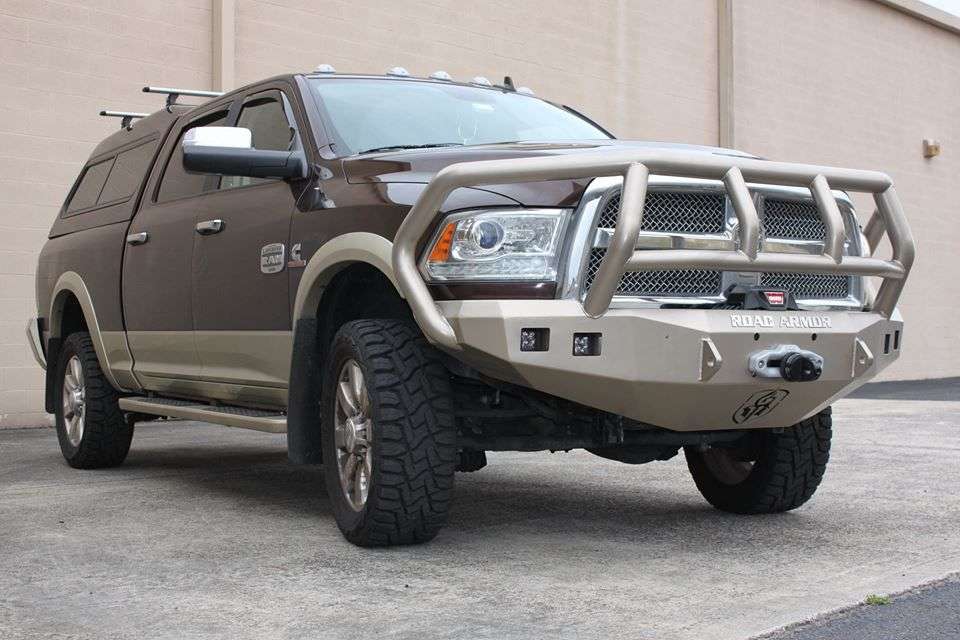 Stealth Front Winch Bumper Titan II Guard - Texture Black 2010-2018 RAM 2500 3500