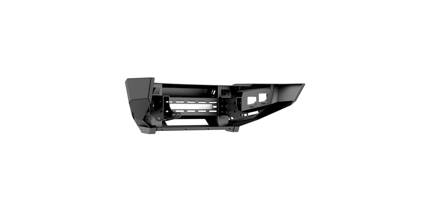 iDentity Front Bumper Full Kit | Shackle Center Section | Standard End Pods | Beauty Ring - Texture Black 2010-2018 RAM 2500 3500