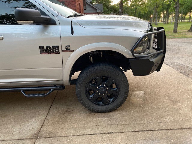 Vaquero Front Non-Winch Bumper Full Guard | 2in Receiver - Texture Black 2010-2018 RAM 2500 3500