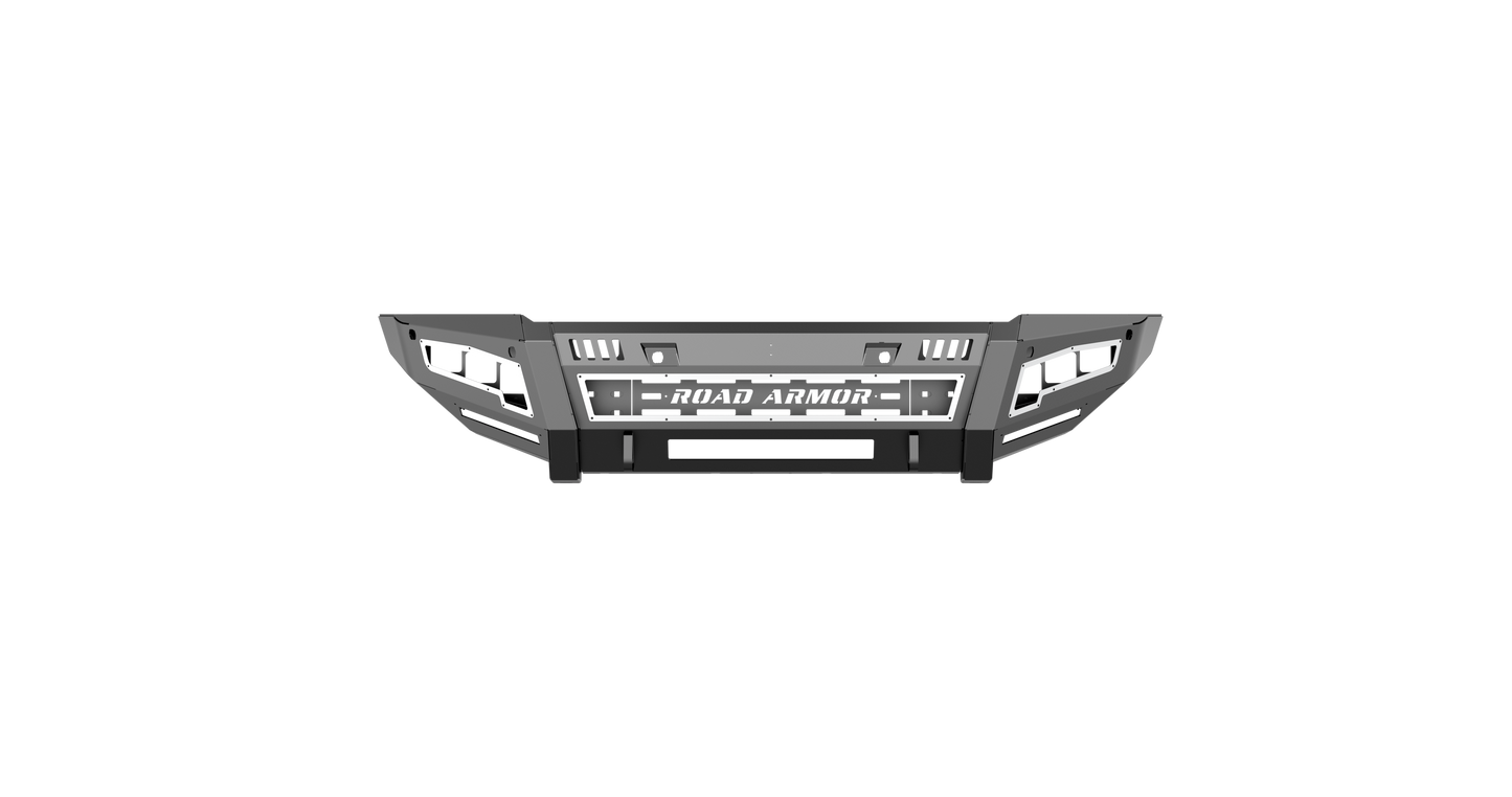 iDentity Front Bumper Full Kit | Shackle Center Section | Wide End Pods | Beauty Ring - Texture Black 2016-2018 RAM 4500