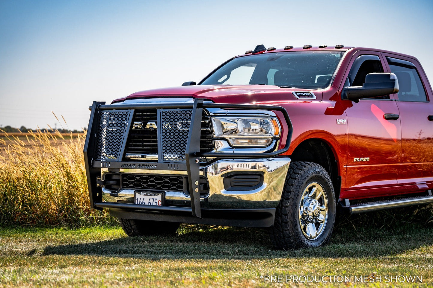 Vaquero Front Grille Guard - Brush Guard - Texture Black 2019-2025 RAM 2500 3500