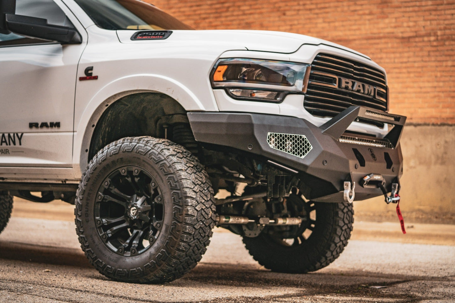Evolution Front Winch Bumper Sheet Metal Pre-Runner Guard - Texture Black 2019-2024 RAM 2500 3500