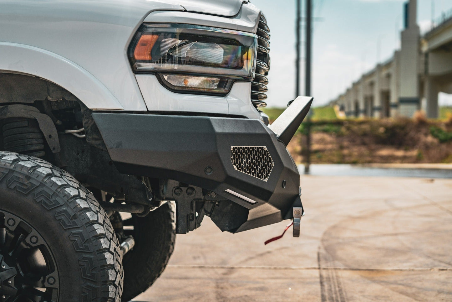 Evolution Front Winch Bumper Sheet Metal Pre-Runner Guard - Texture Black 2019-2024 RAM 2500 3500