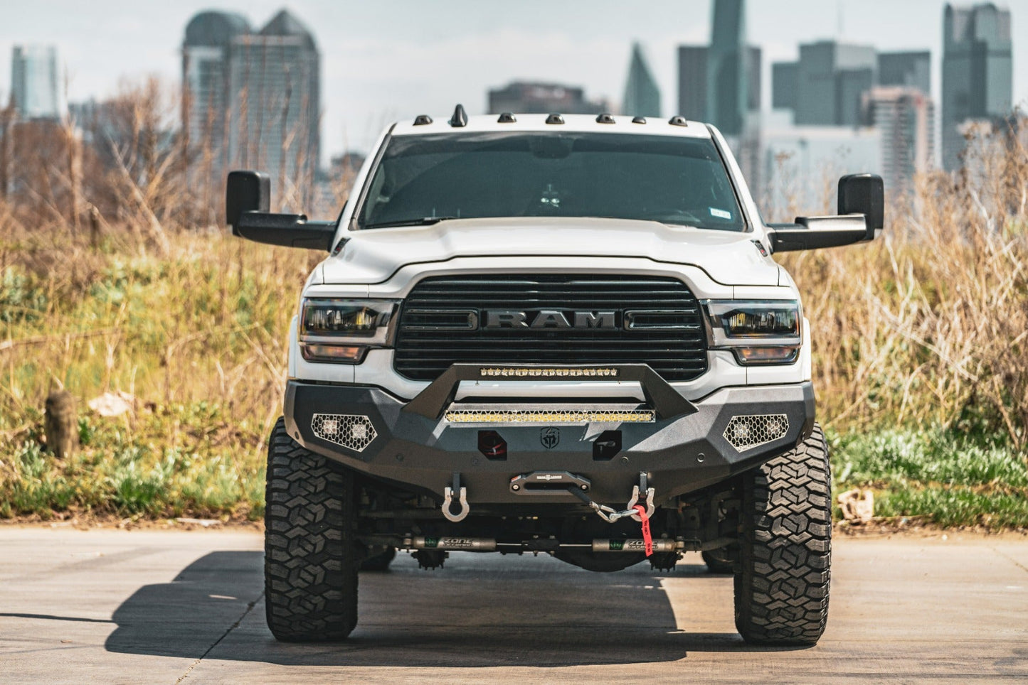 Evolution Front Winch Bumper Sheet Metal Pre-Runner Guard - Texture Black 2019-2024 RAM 2500 3500