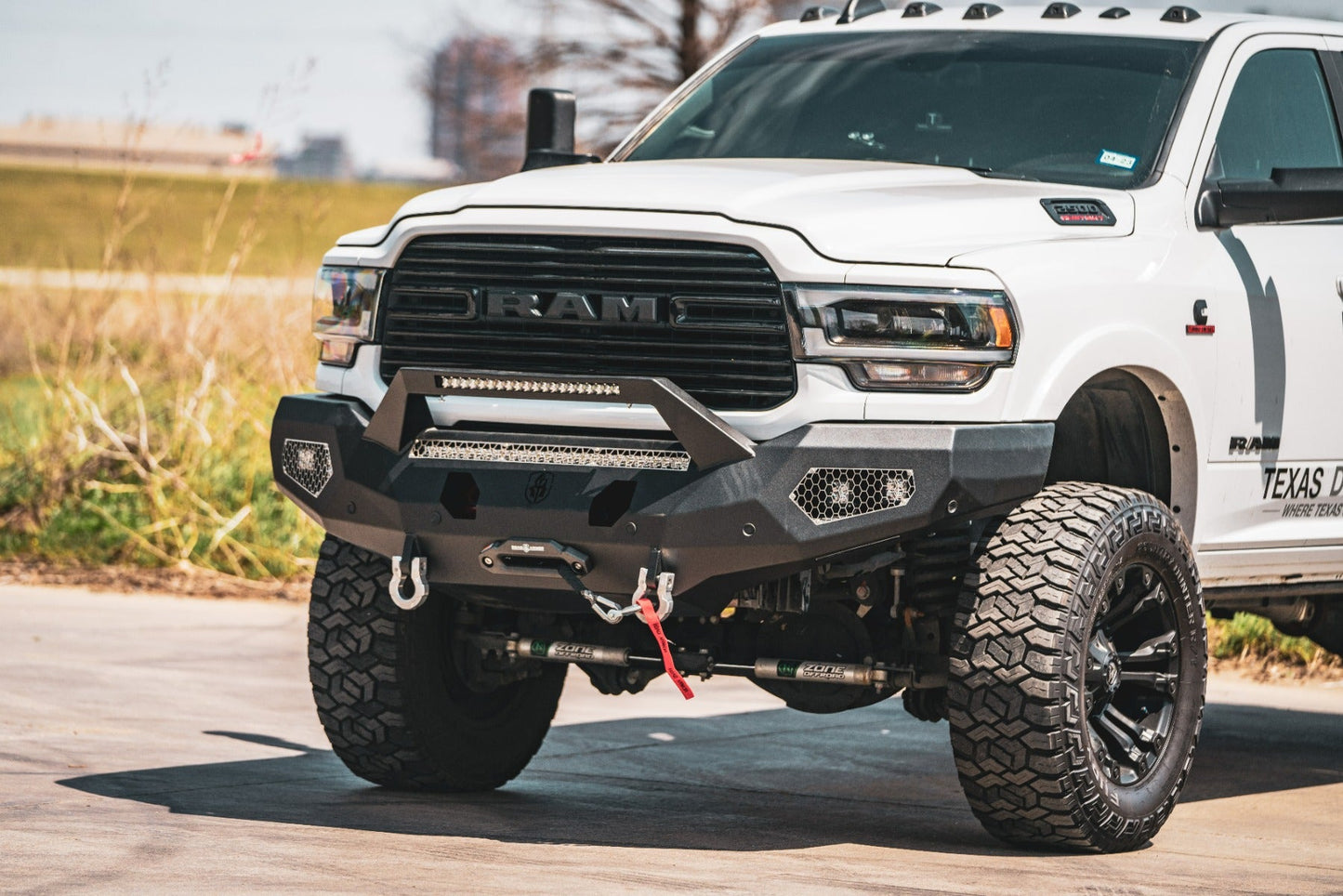 Evolution Front Winch Bumper Sheet Metal Pre-Runner Guard - Texture Black 2019-2024 RAM 2500 3500