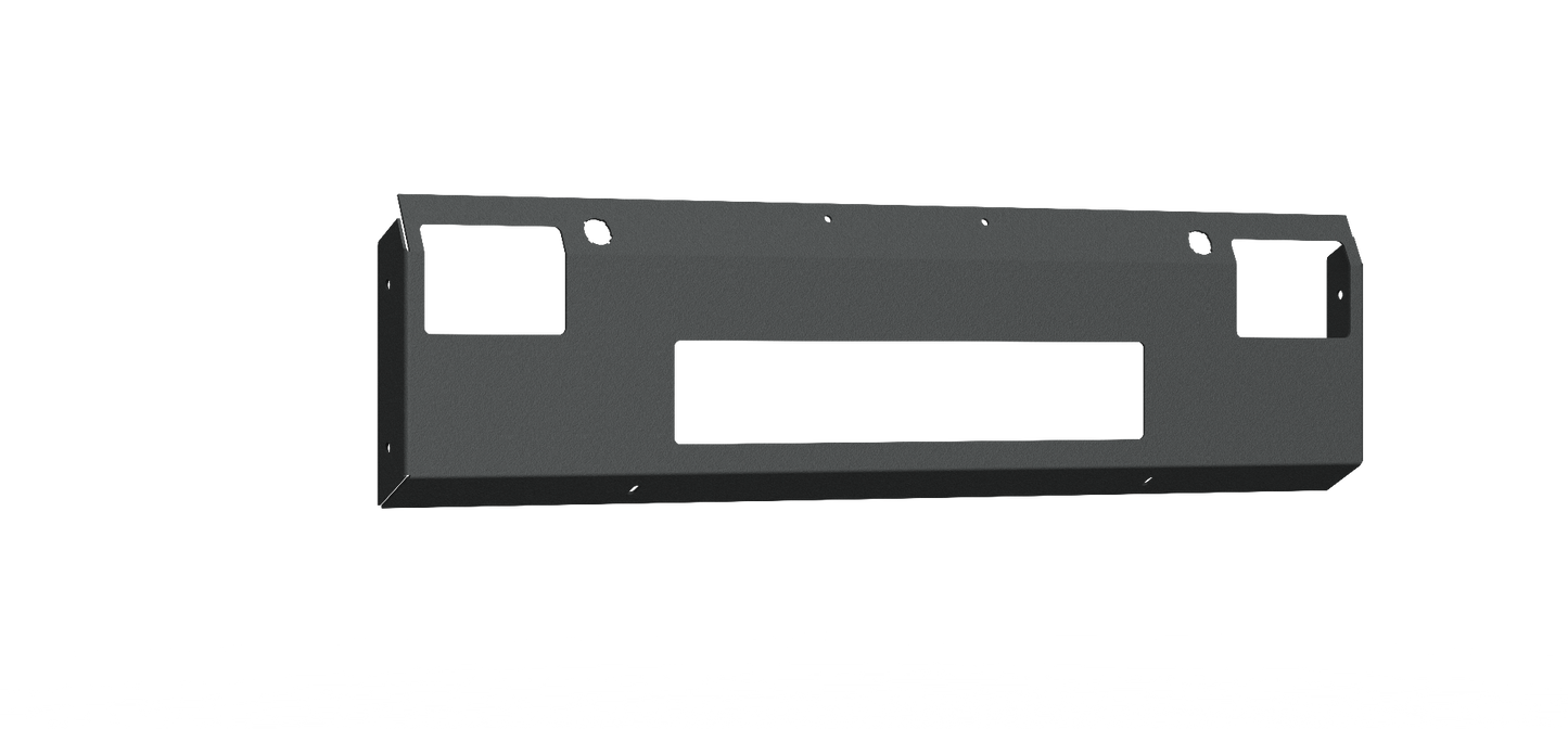 Vaquero Front Bumper Accessory Non-Winch Plate - Texture Black 2019-2024 RAM 2500 3500
