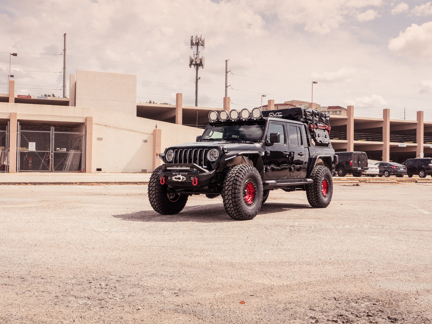Treck 5Ft. Adjustable Bed Rack System | Includes Bracket Kit - Texture Black 2020-2025 Jeep JT