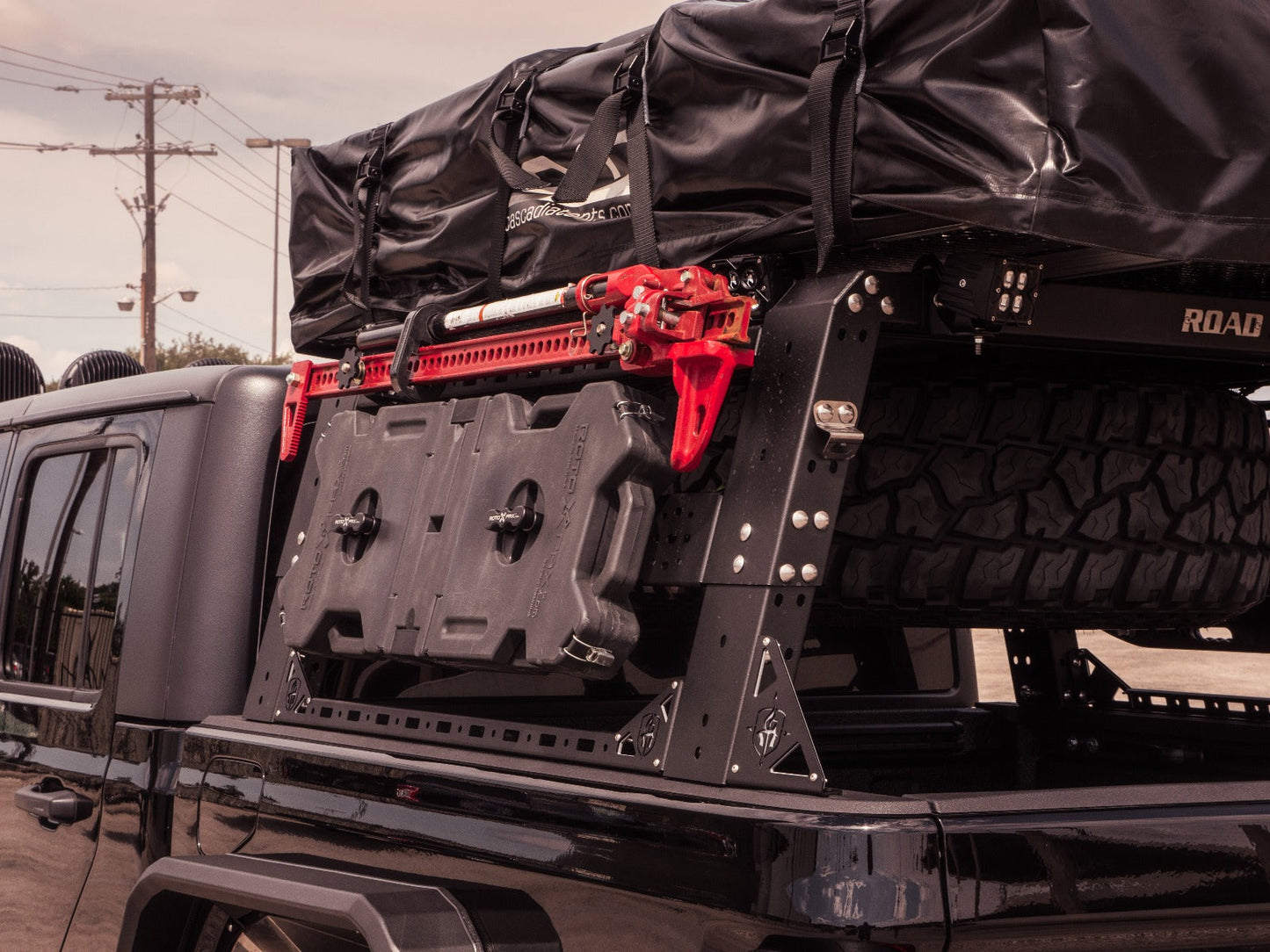 Treck 5Ft. Adjustable Bed Rack System | No Bracket Kit - Texture Black