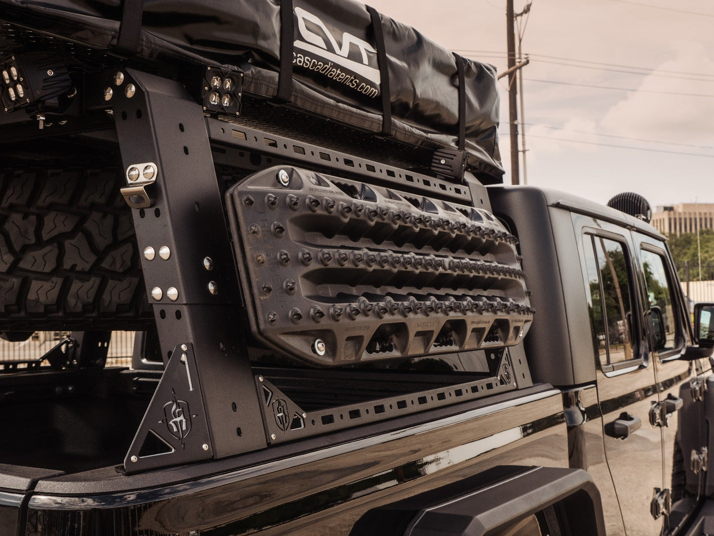 Treck 5Ft. Adjustable Bed Rack System | Includes Bracket Kit - Texture Black 2005-2023 Toyota Tacoma