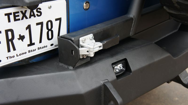 Stealth Rear Full Width Non-Winch Bumper | Tire Carrier - Texture Black 2007-2018 Jeep JK JKU
