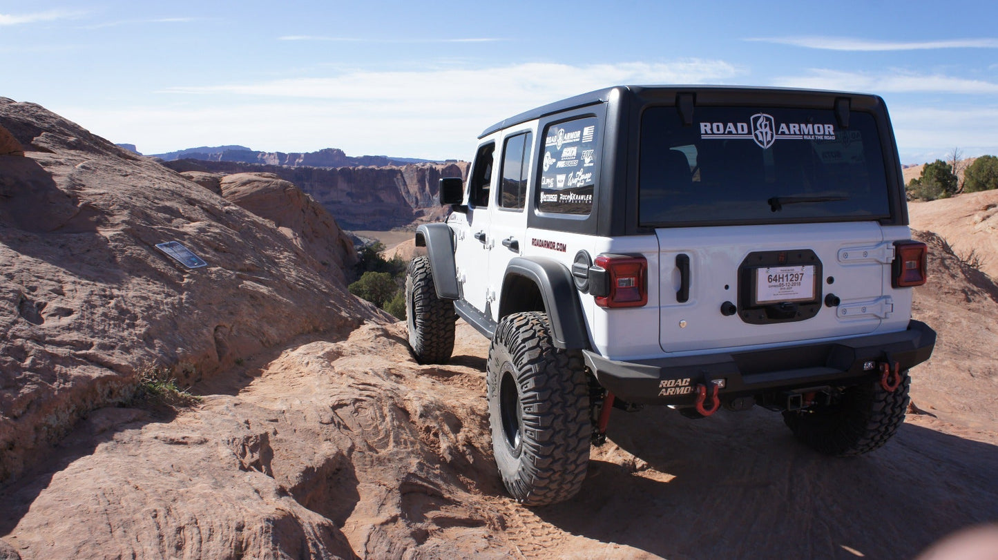 Stealth Rear Mid Width Non-Winch Bumper - Texture Black 2018-2025 Jeep JL JLU