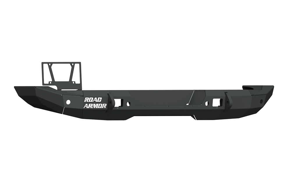 Stealth Rear Full Width Non-Winch Bumper | Tire Carrier Hole - Texture Black 2018-2025 Jeep JL JLU