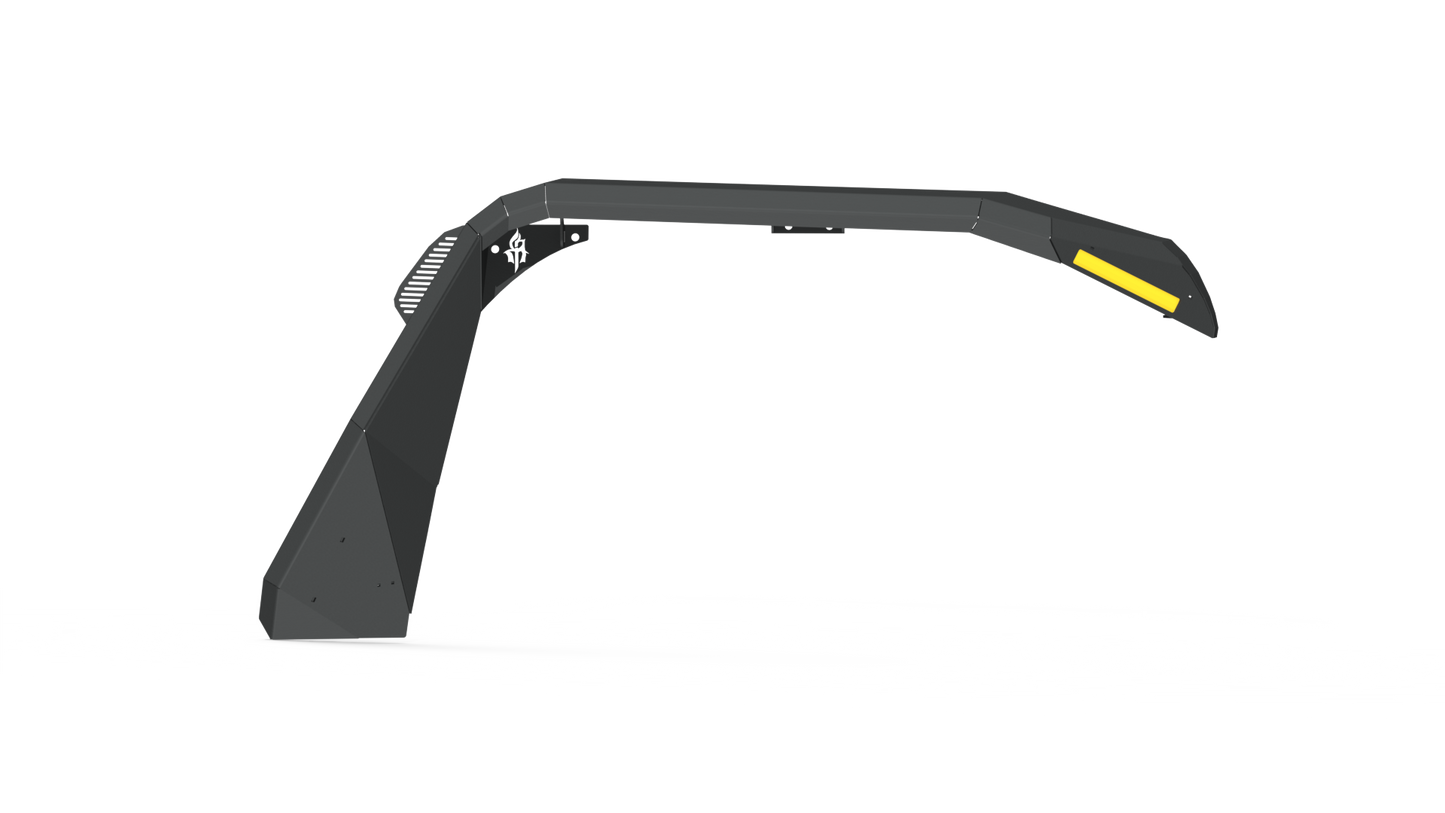 Stealth Front Fender Flares - Texture Black 2018-2025 Jeep JL JLU JT