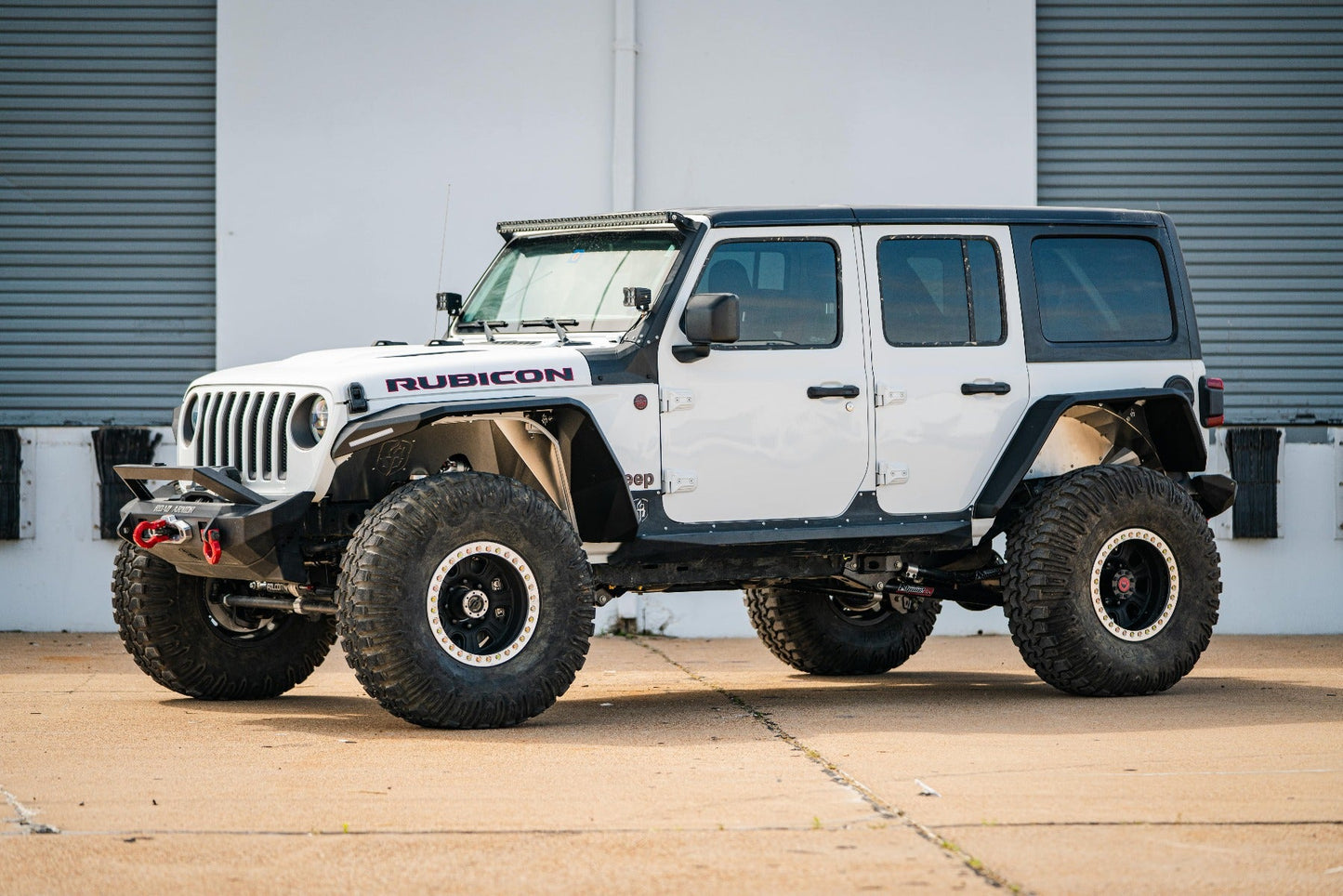 Stealth Front Wide Fender Flares - Texture Black 2018-2025 Jeep JL JLU JT