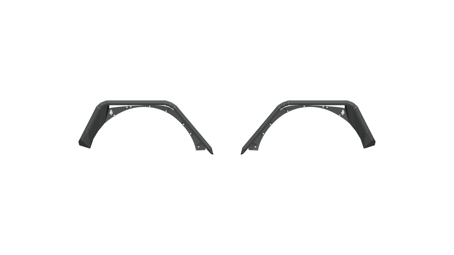 Stealth Rear Fender Flares - Texture Black 2018-2025 Jeep JL JLU