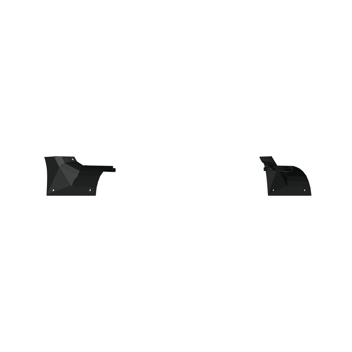 Stealth Front Cowl Light Mounts - Texture Black 2018-2025 Jeep JL JLU JT