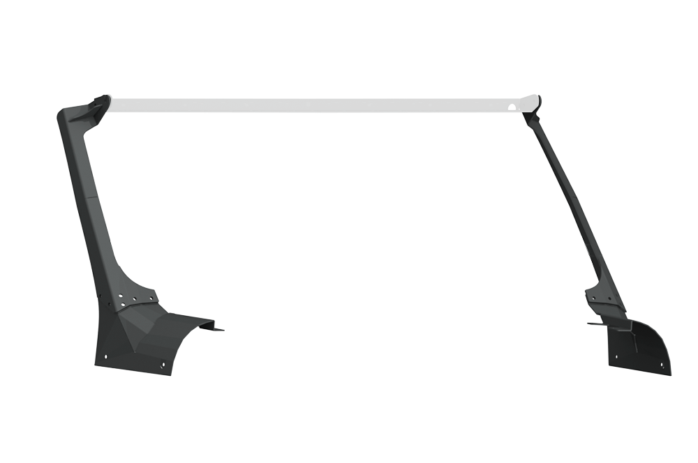 Stealth Front A-Pillar Light Mounts - Texture Black 2018-2025 Jeep JL JLU JT