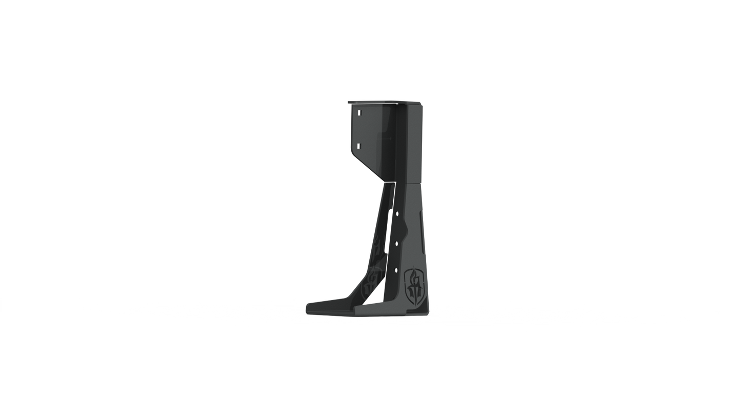 Stealth Rear Tire Carrier Accessory | High Lift Jack Mount - Texture Black 2018-2025 Jeep JL JLU JK JKU