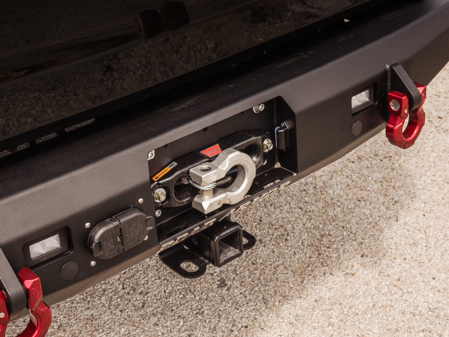 Stealth Rear Full Width Winch Bumper - Texture Black 2020-2025 Jeep JT