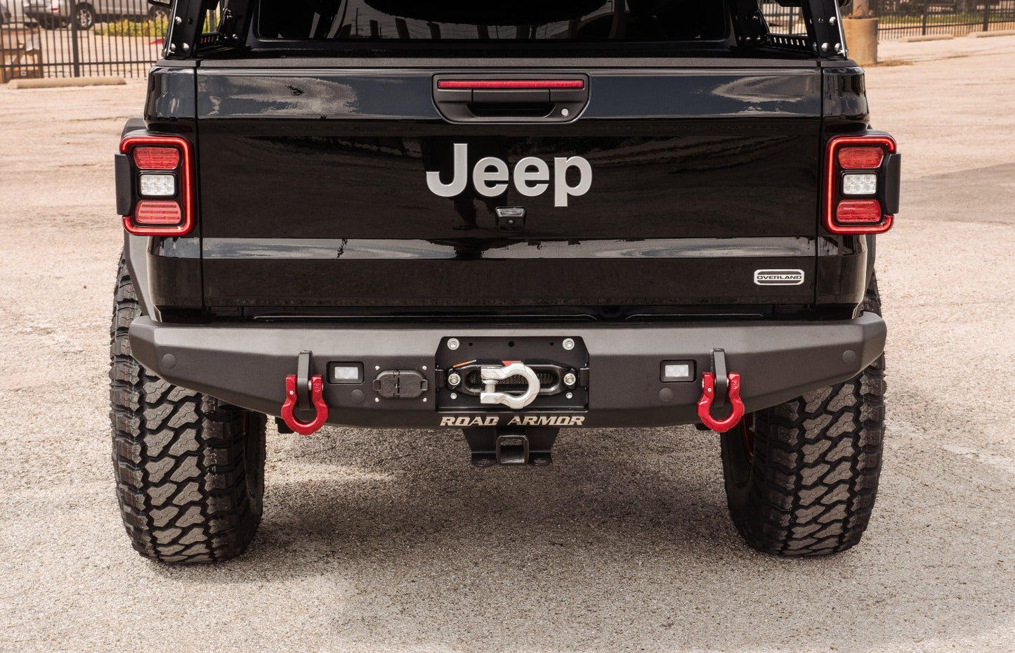 Stealth Rear Full Width Winch Bumper - Texture Black 2020-2025 Jeep JT