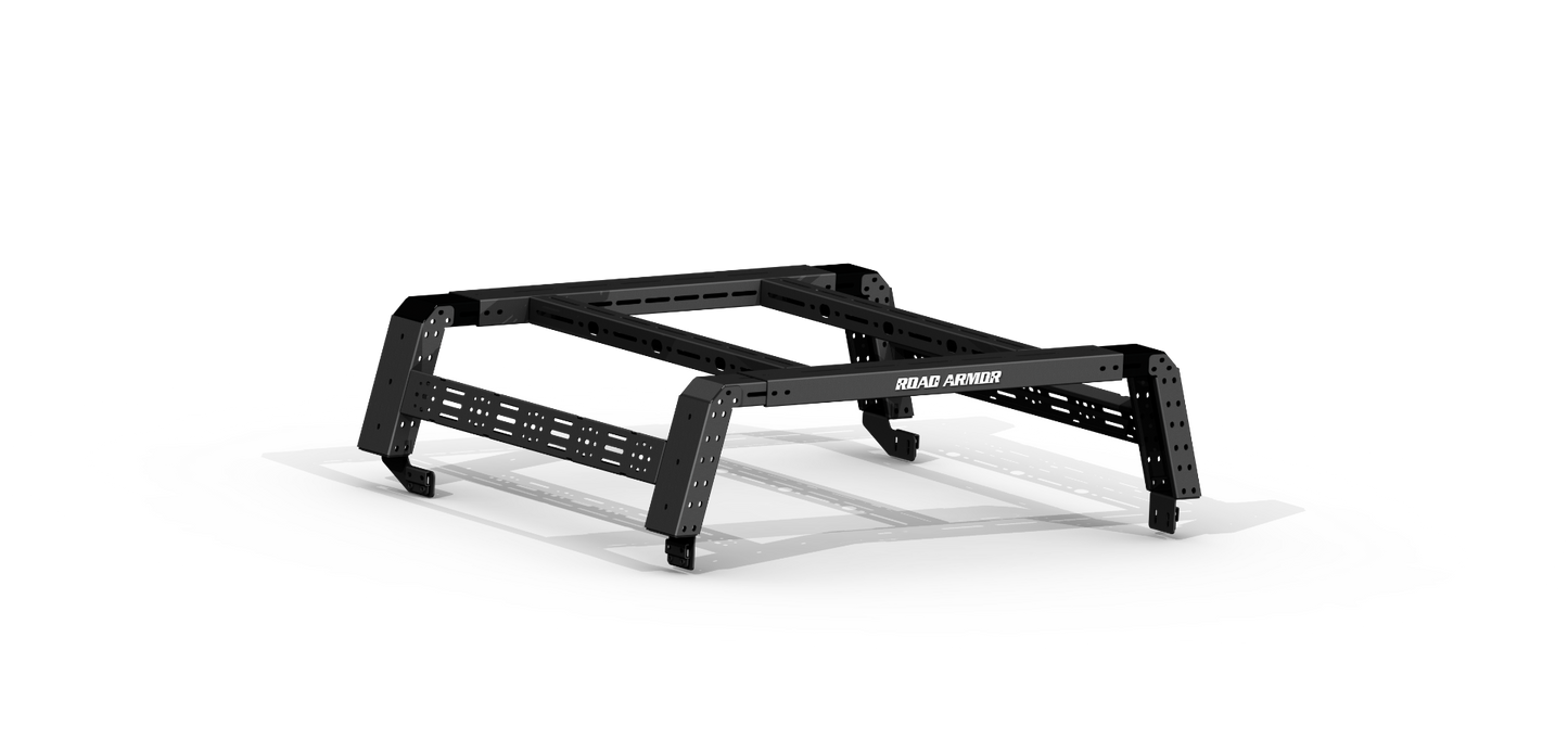Treck 5Ft. Adjustable Bed Rack System | Includes Bracket Kit - Texture Black 2005-2023 Toyota Tacoma