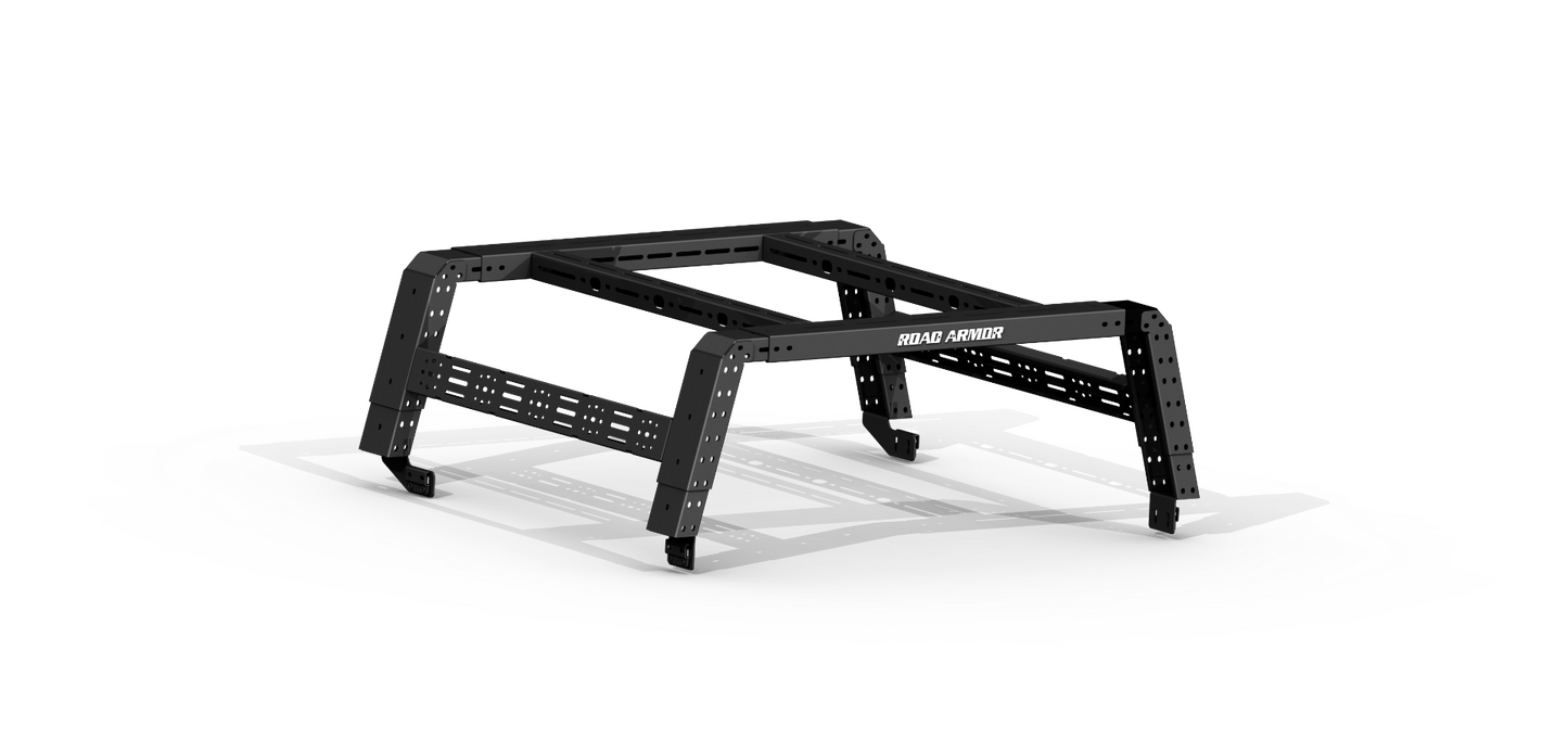 Treck 5Ft. Adjustable Bed Rack System | Includes Bracket Kit - Texture Black 2005-2023 Toyota Tacoma
