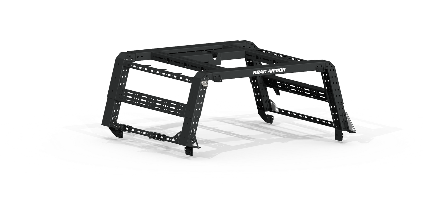 Treck 5Ft. Adjustable Bed Rack System | Includes Bracket Kit - Texture Black 2005-2023 Toyota Tacoma