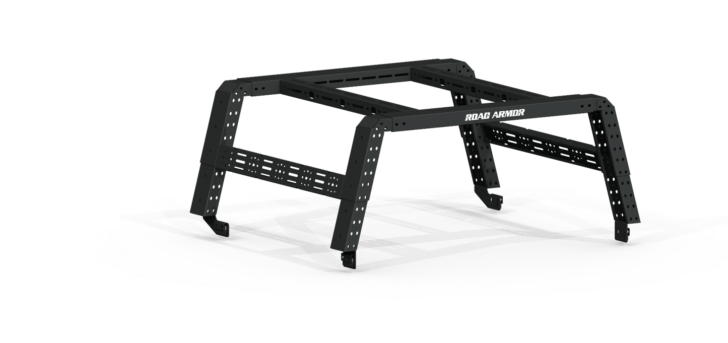 Treck 5Ft. Adjustable Bed Rack System | Includes Bracket Kit - Texture Black 2005-2023 Toyota Tacoma