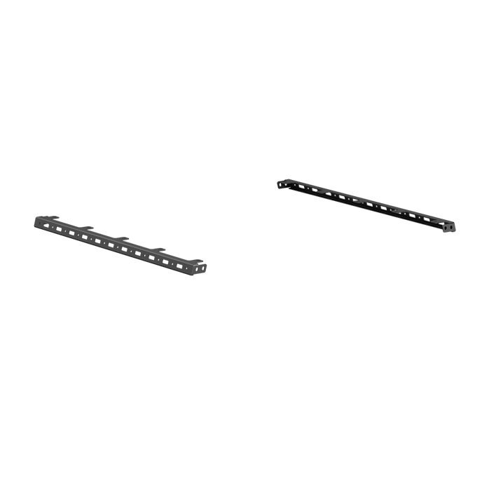 Treck Bed Rack System Accessory | Upper 5Ft. Bed Rail Mount (Pair) | 5 Light Mounts - Texture Black