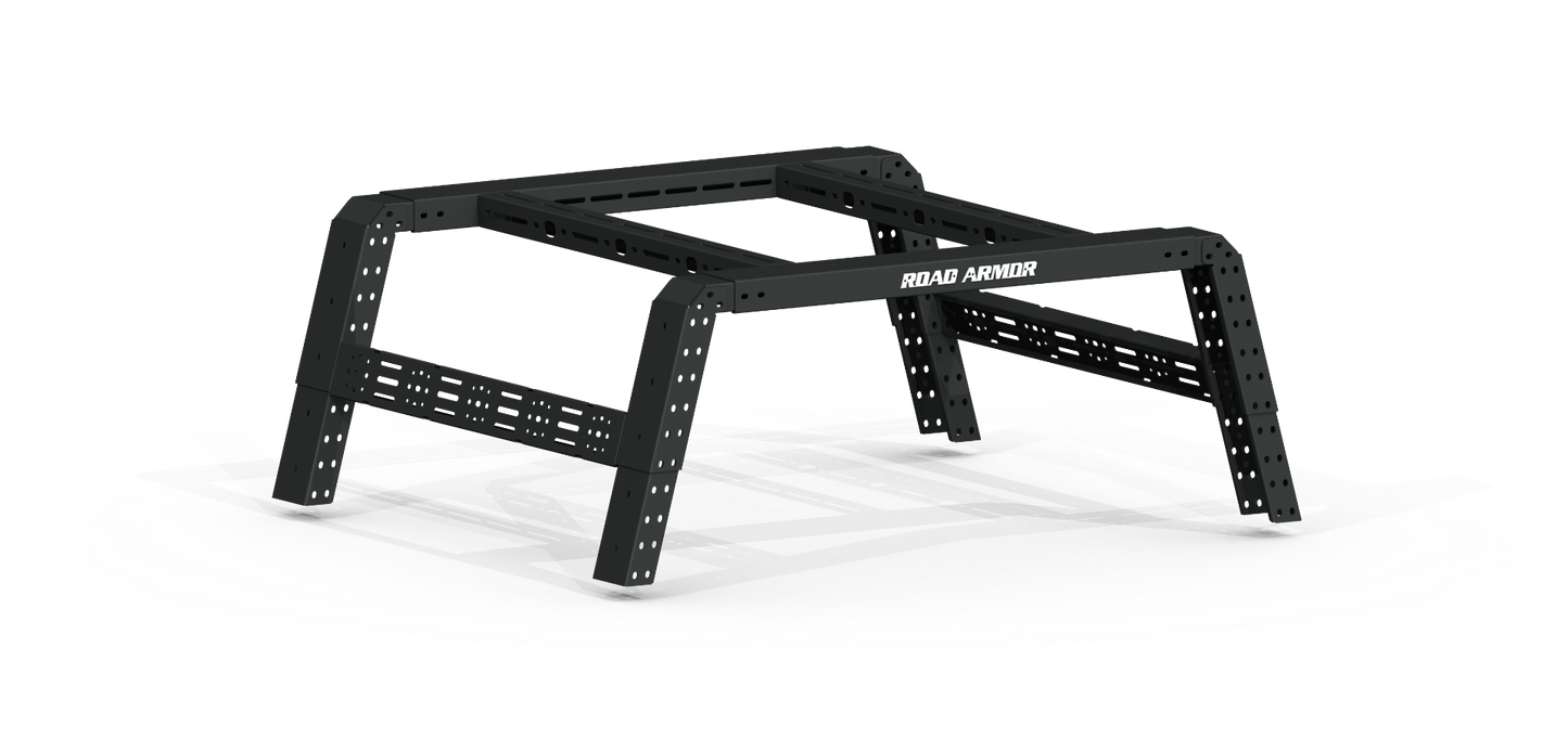 Treck 6Ft. Adjustable Bed Rack System | No Bracket Kit - Texture Black