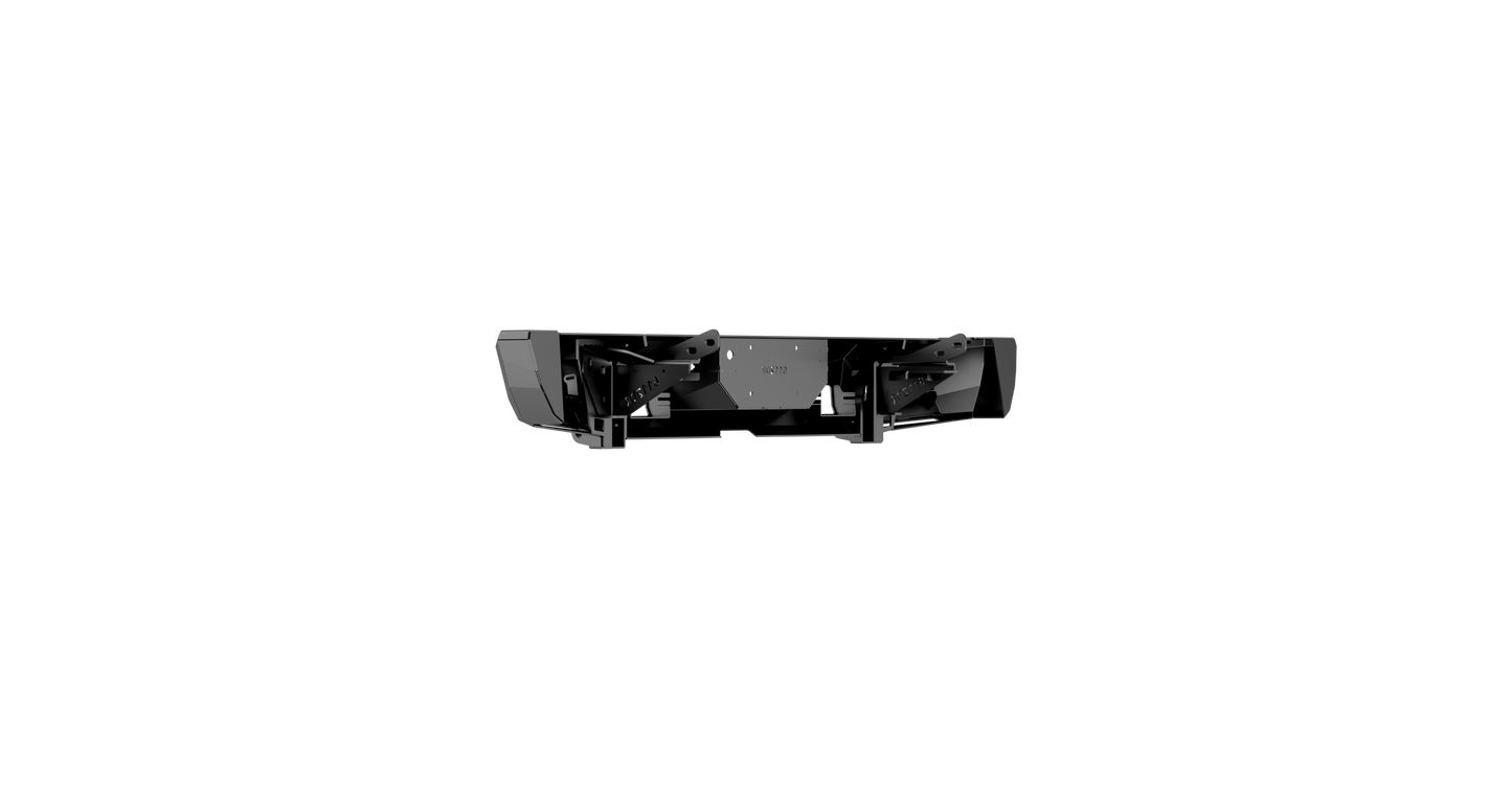 iDentity Rear Bumper Full Kit | Center Section | Shackle End Pods | Beauty Ring - Texture Black 2011-2016 Ford F-250 F-350 F-450