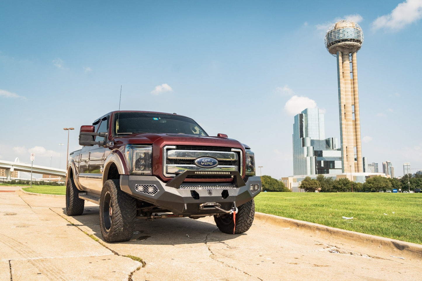 Evolution Front Winch Bumper Sheet Metal Pre-Runner Guard - Texture Black 2011-2016 Ford F-250 F-350