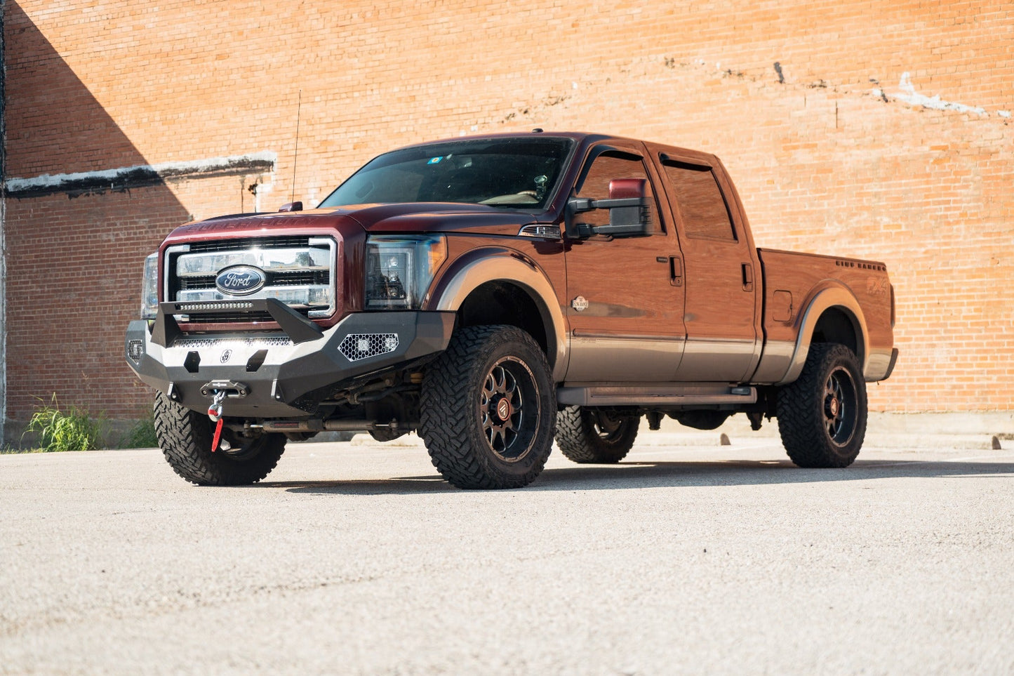 Evolution Front Winch Bumper Sheet Metal Pre-Runner Guard - Texture Black 2011-2016 Ford F-250 F-350