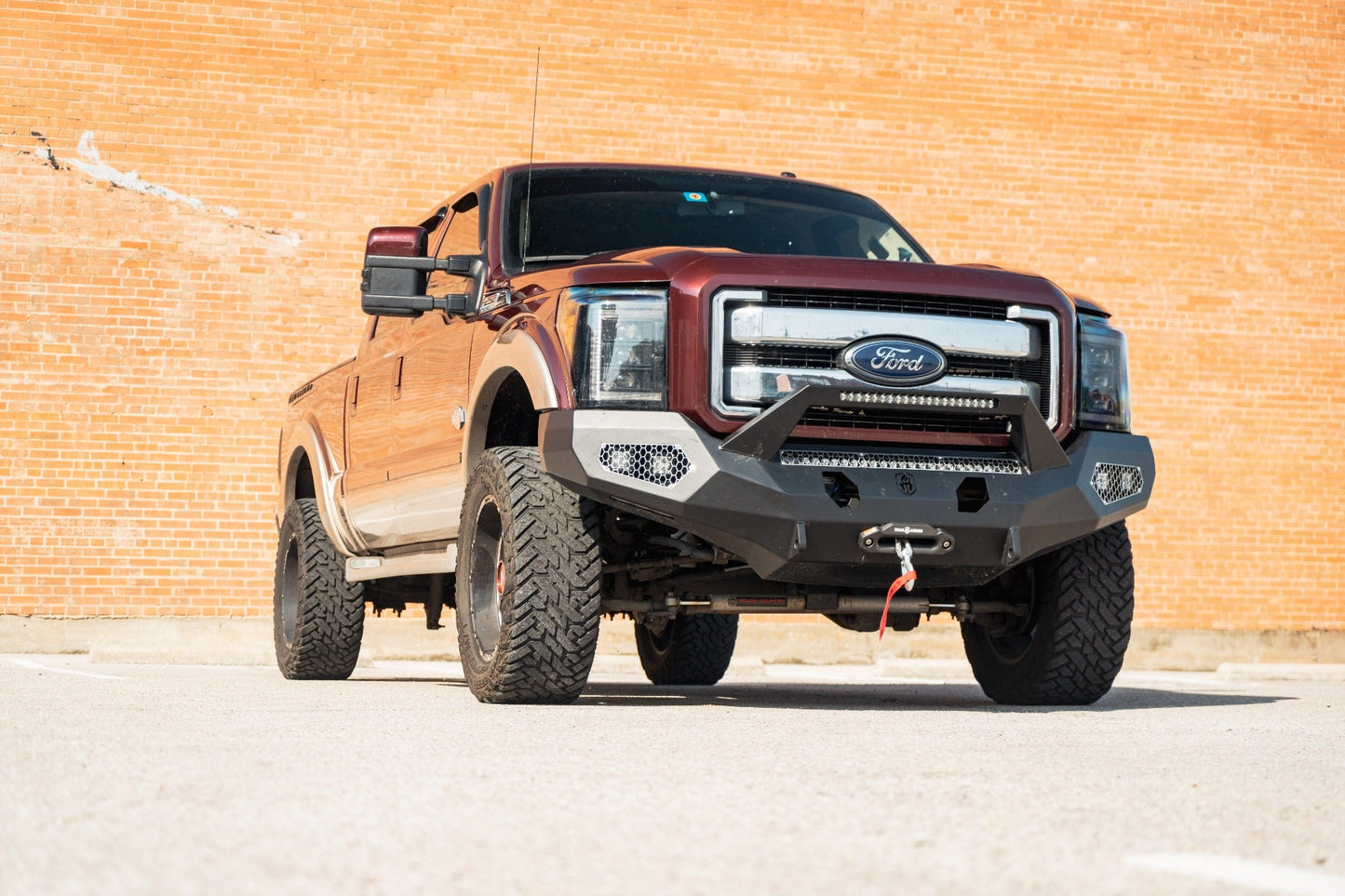 Evolution Front Winch Bumper Sheet Metal Pre-Runner Guard - Texture Black 2011-2016 Ford F-250 F-350