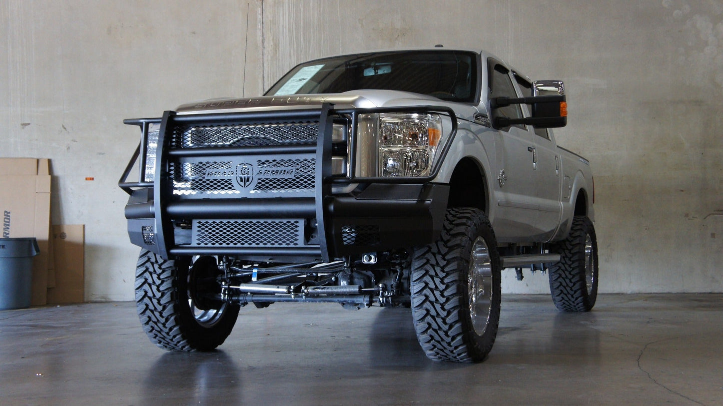 Vaquero Front Non-Winch Bumper Full Guard - Texture Black 2011-2016 Ford F-250 F-350 F-450 F-550