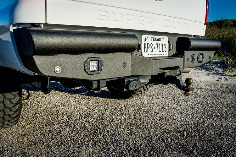 Vaquero Rear Bumper - Texture Black 2008-2016 Ford F-250 F-350 F-450