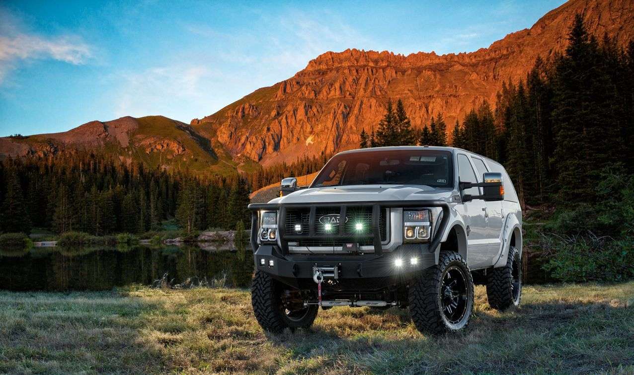 Stealth Front Winch Bumper Titan II Guard - Texture Black 2011-2016 Ford F-250 F-350