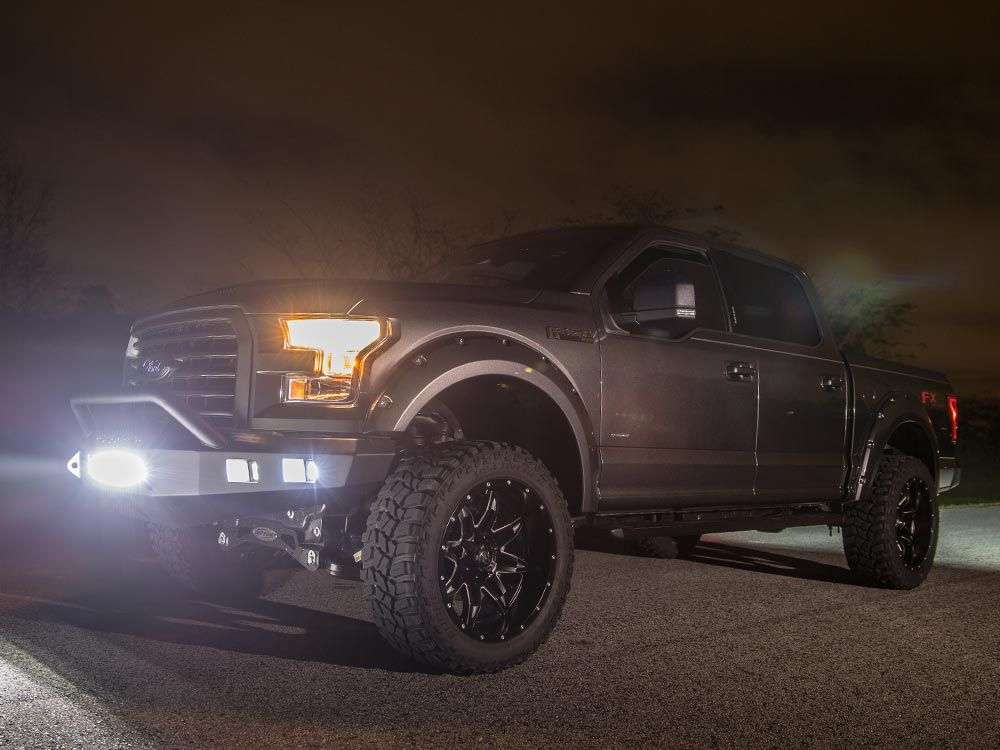 Stealth Front Non-Winch Bumper Pre-Runner Guard - Texture Black 2015-2017 Ford F-150