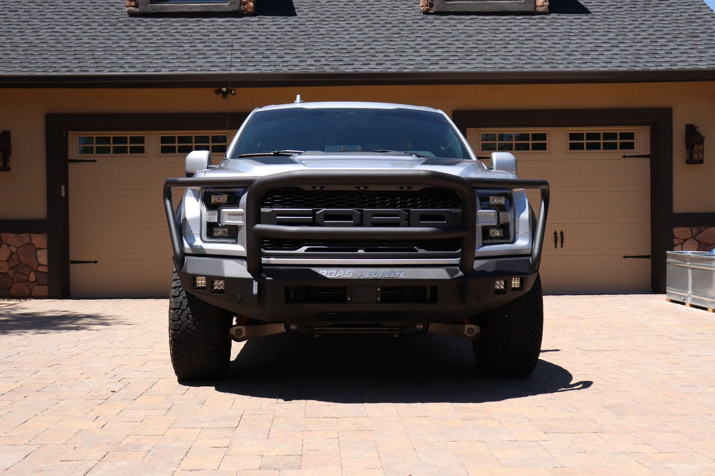 Stealth Front Non-Winch Bumper Lonestar Guard - Texture Black 2017-2020 Ford Raptor