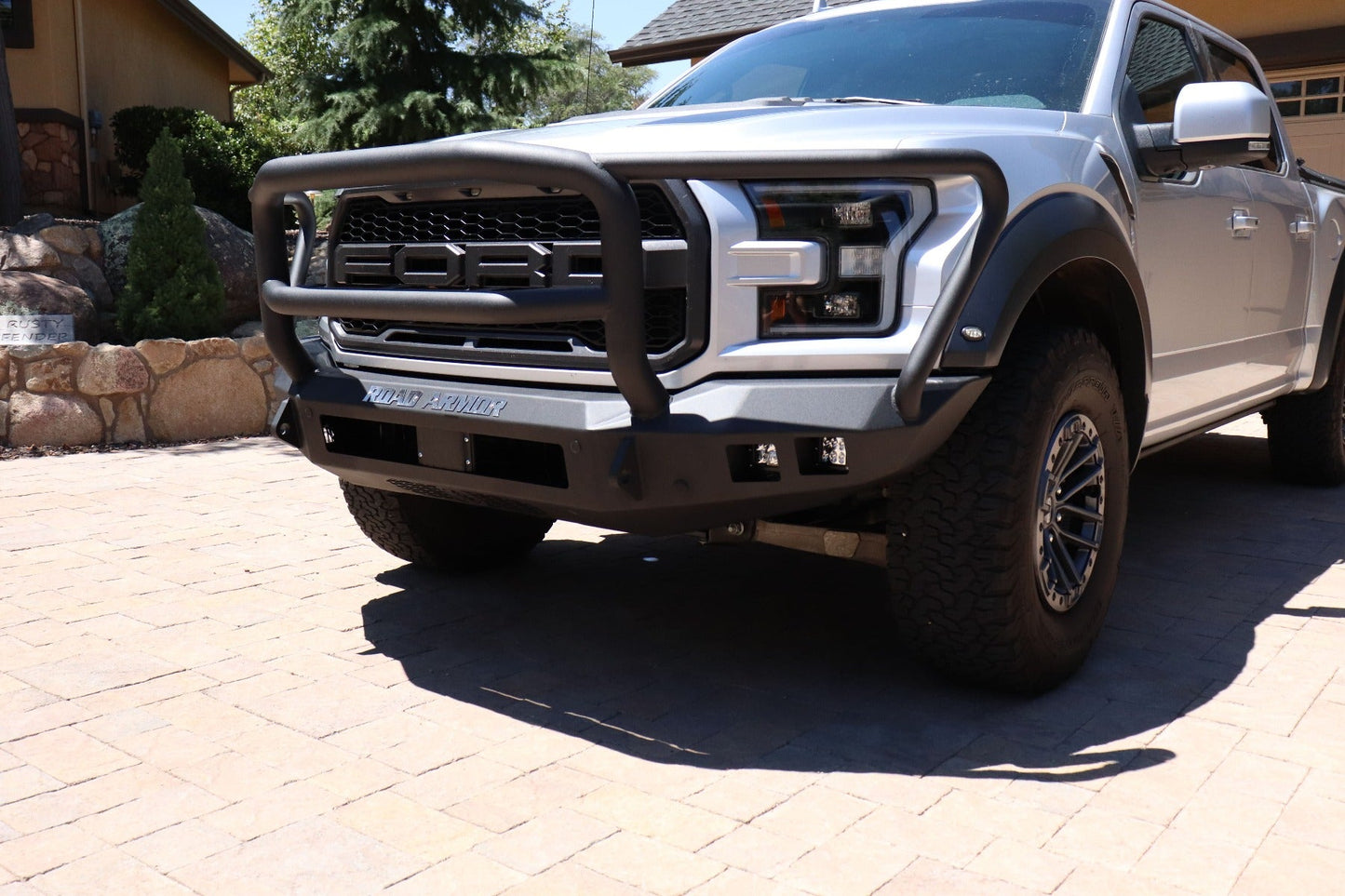Stealth Front Non-Winch Bumper Lonestar Guard - Texture Black 2017-2020 Ford Raptor