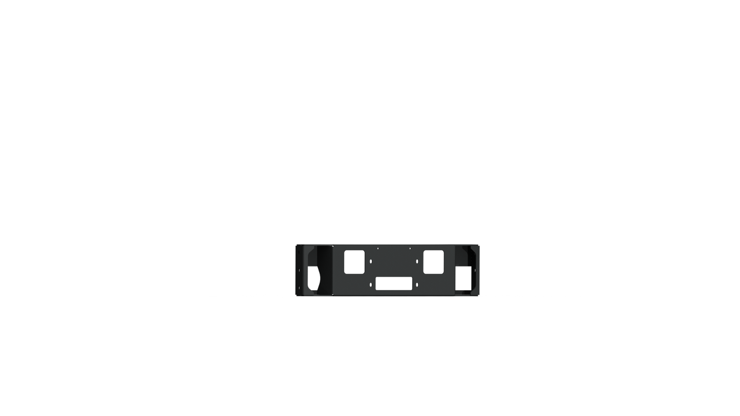 Vaquero Front Bumper Accessory Winch Plate - Texture Black 2018-2020 Ford F-150