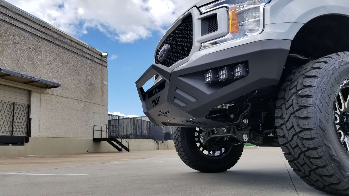 Spartan Front Bumper Bolt on Accessory Sheet Metal Pre-Runner Guard - Texture Black 2018-2020 Ford F-150