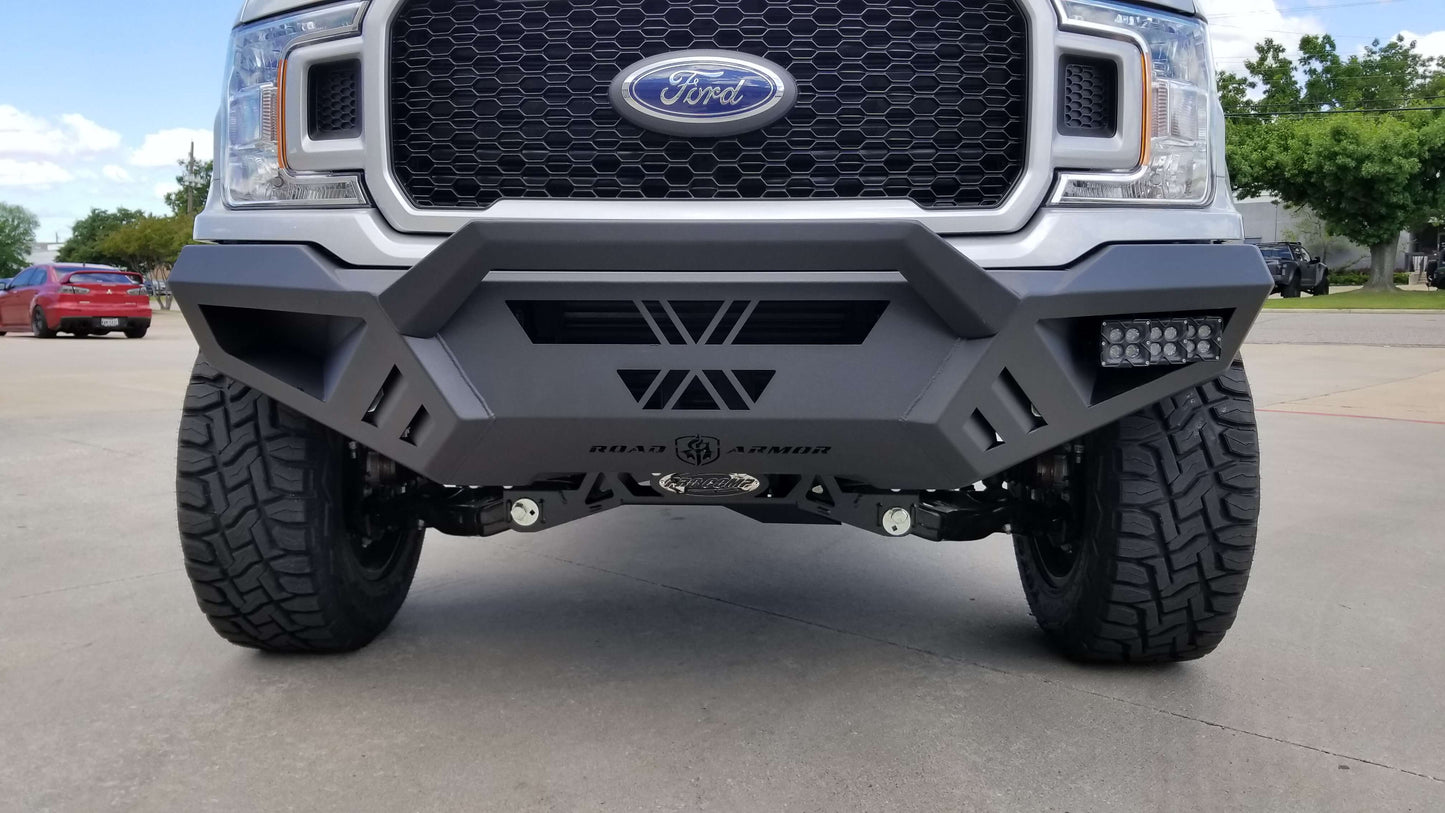 Spartan Front Bumper Bolt on Accessory Sheet Metal Pre-Runner Guard - Texture Black 2018-2020 Ford F-150