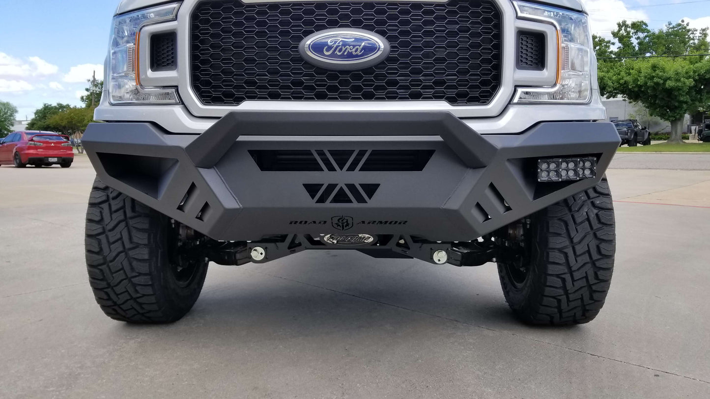 Spartan Front Bumper Bolt on Accessory Sheet Metal Pre-Runner Guard - Texture Black 2018-2020 Ford F-150