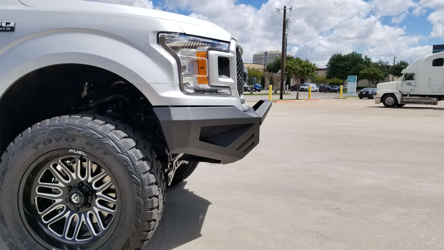 Spartan Front Bumper Bolt on Accessory Sheet Metal Pre-Runner Guard - Texture Black 2018-2020 Ford F-150