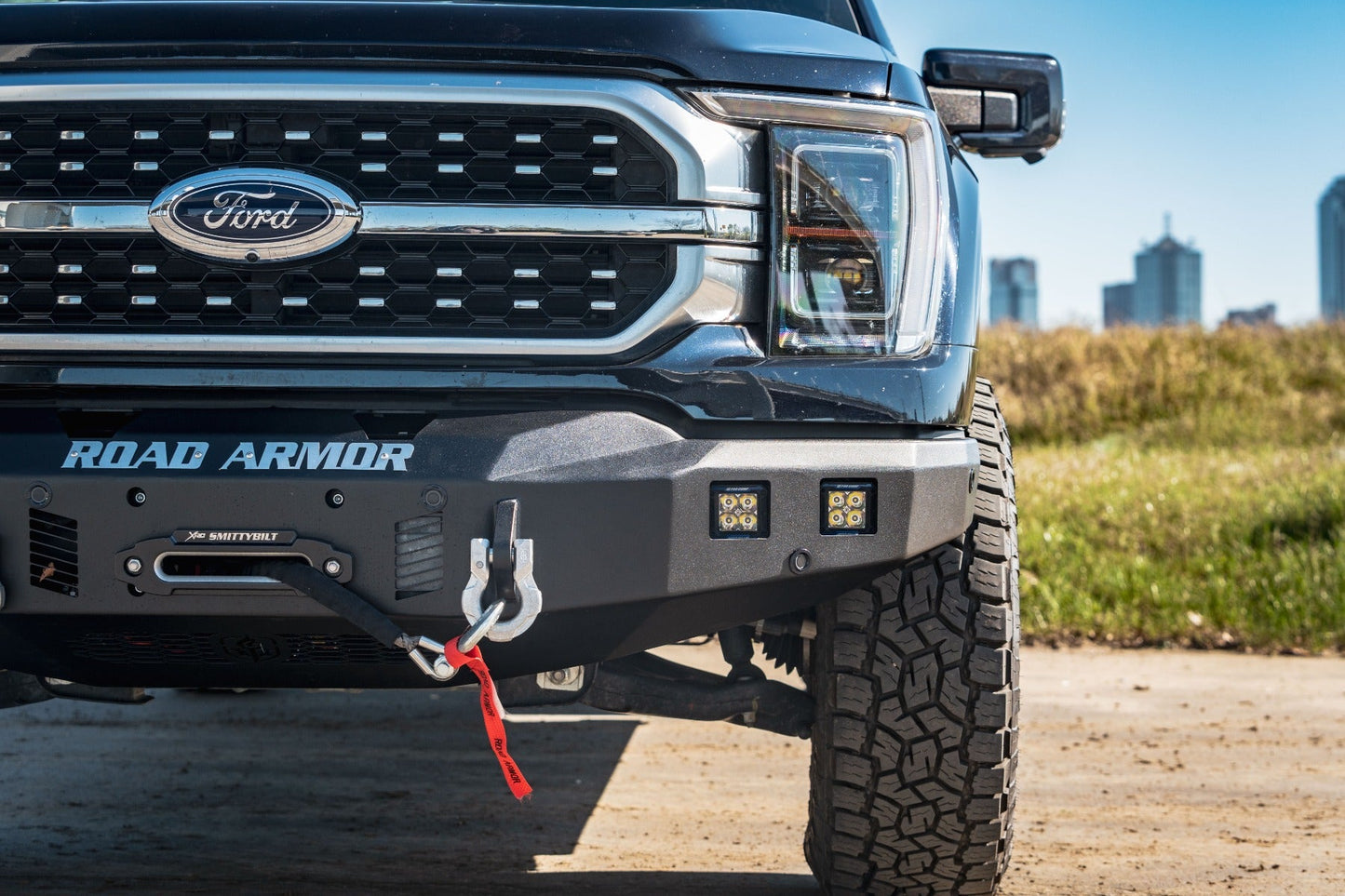 Stealth Front Winch Bumper - Texture Black 2021-2023 Ford F-150