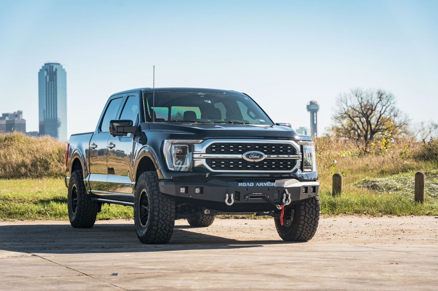 Stealth Front Winch Bumper - Texture Black 2021-2023 Ford F-150