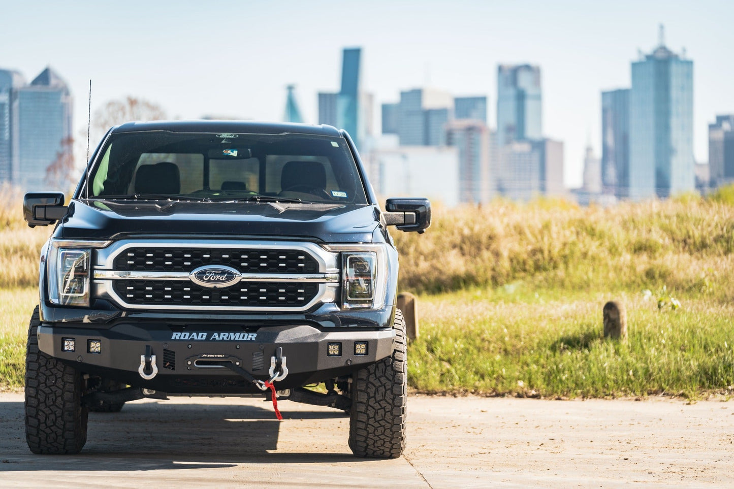 Stealth Front Winch Bumper - Texture Black 2021-2023 Ford F-150