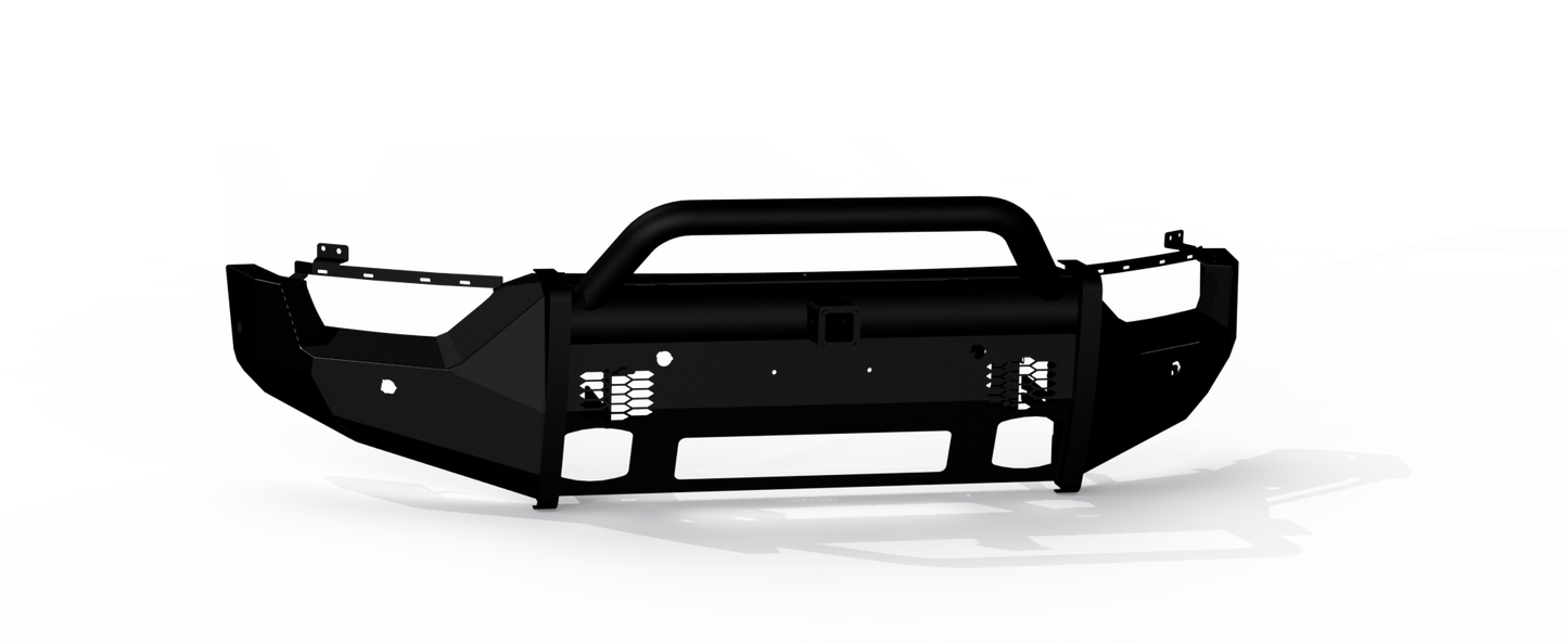 Vaquero Front Non-Winch Bumper Pre-Runner Guard | 2in Receiver - Texture Black 2021-2023 Ford F-150